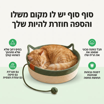 מקום משלו לחתול והספה נשארת שלך